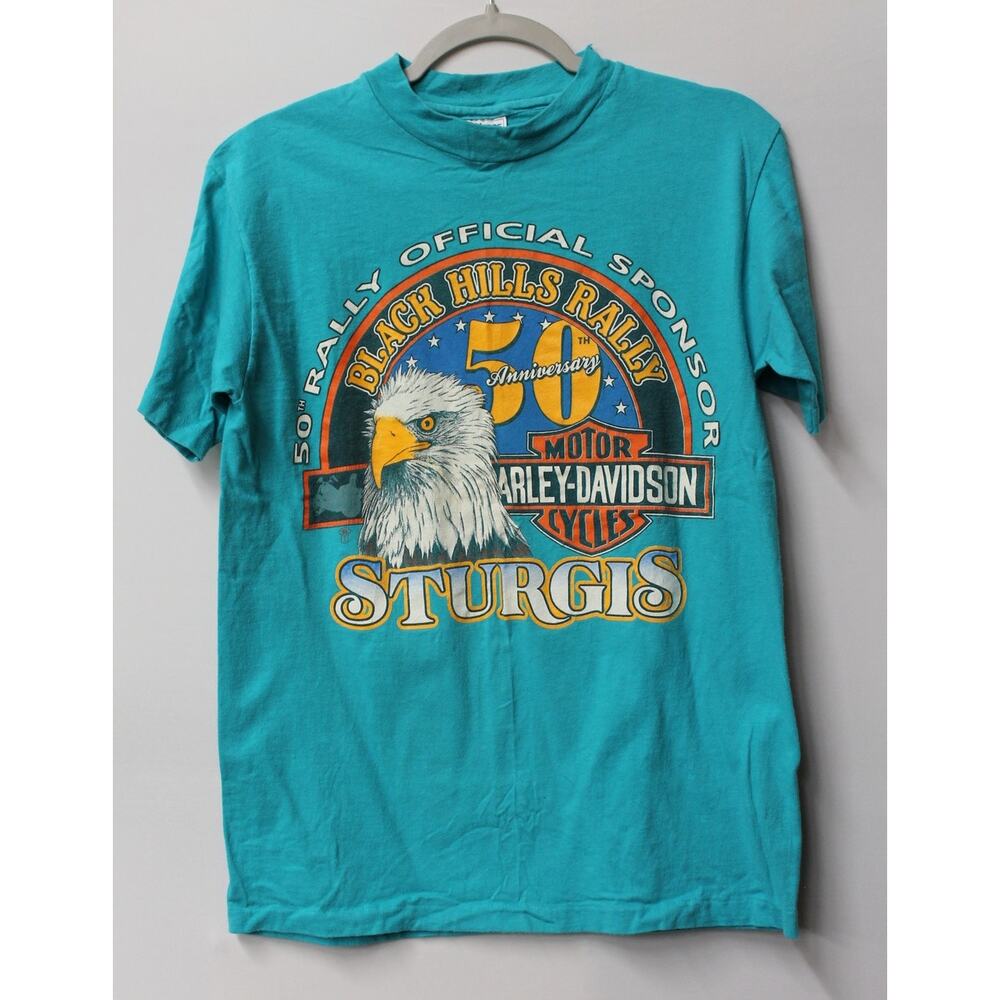 *VINTAGE* 1990 HARLEY-DAVIDSON STURGIS 50TH ANNIVERSARY BLACK HILLS
